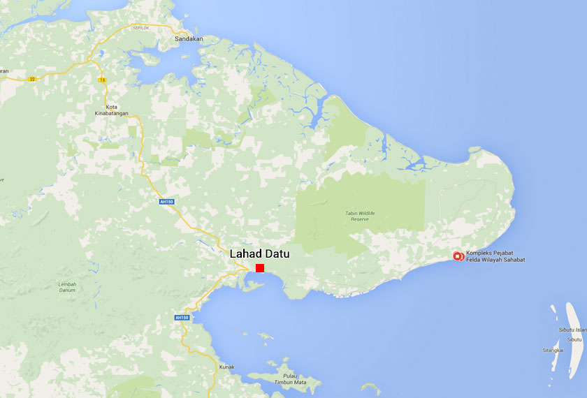 Three Indonesians are believed to have been kidnapped by five armed men off the waters of Felda Sahabat 16 last night.