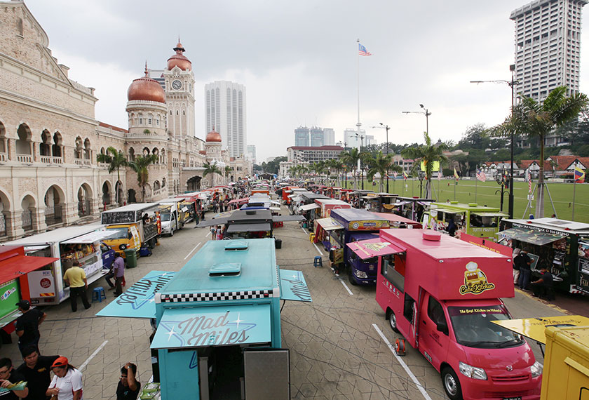 A June 4 file photo of the 'Food Truck Feast' event which took place at Dataran Merdeka in Kuala Lumpur.
