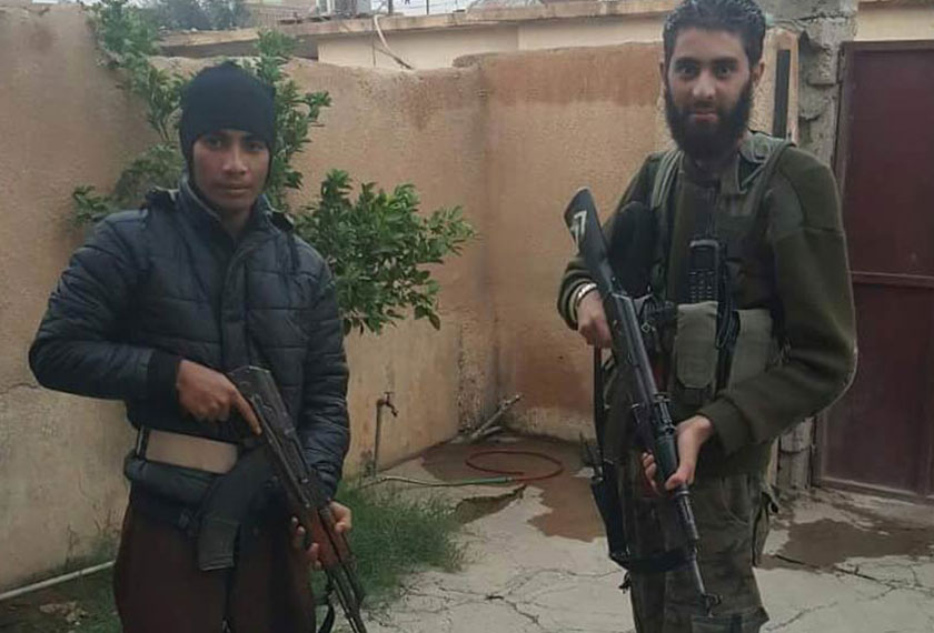 A photo of Muhammad Wanndy (left) that was posted on his Facebook account.