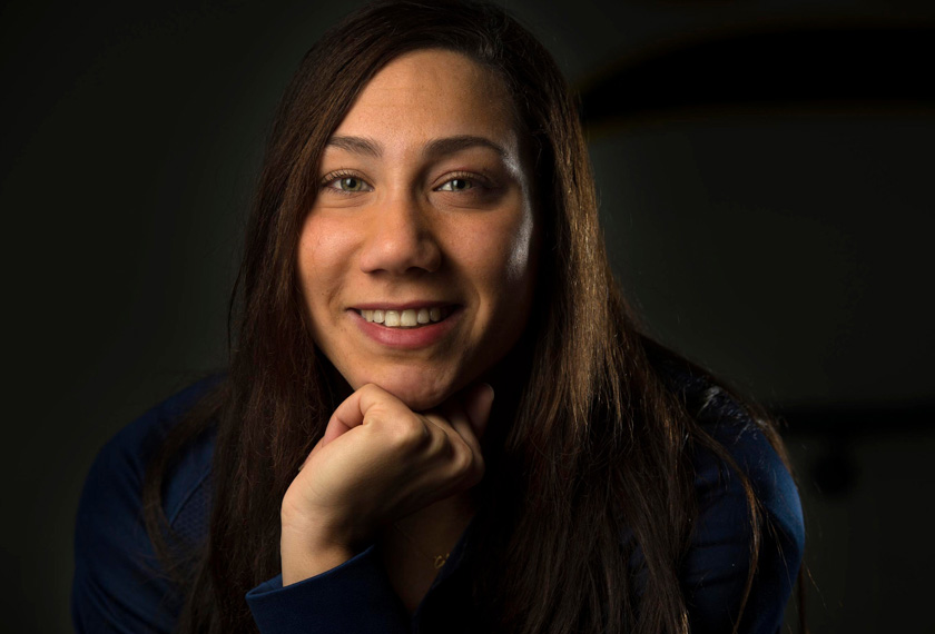Farida Osman, 21, an Egyptian swimmer and a student at the University of California at Berkeley, has qualified for the upcoming Summer Olympics in Rio de Janeiro. Photo by Nikki Kahn, The Washington Post