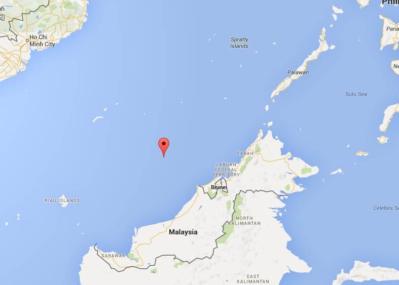 Figure 3: The location of Beting Patinggi Ali (Source: Modified from GoogleMaps)