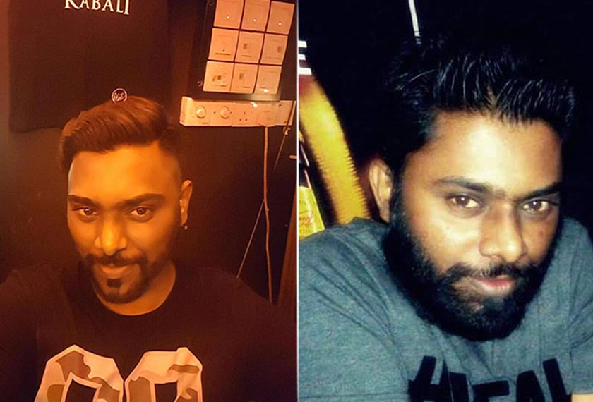 Pereka grafik, G. Sivanesan, 27 berkata dia mula membela jambang sejak melihat poster Kabali, dua bulan yang lepas.