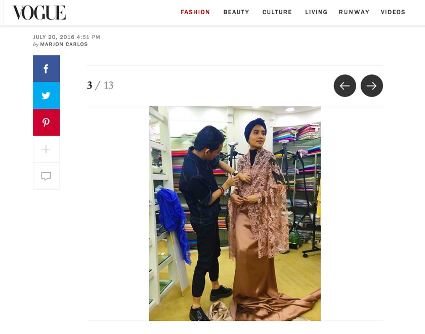 Yuna tampil dalam Vogue.com