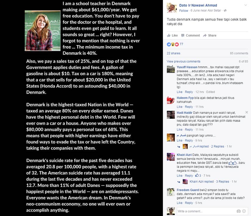 Presiden Perkasa, Datuk Ibrahim Ali menyifatkan Nawawi langsung tidak memahami konsep asas sistem percukaian.