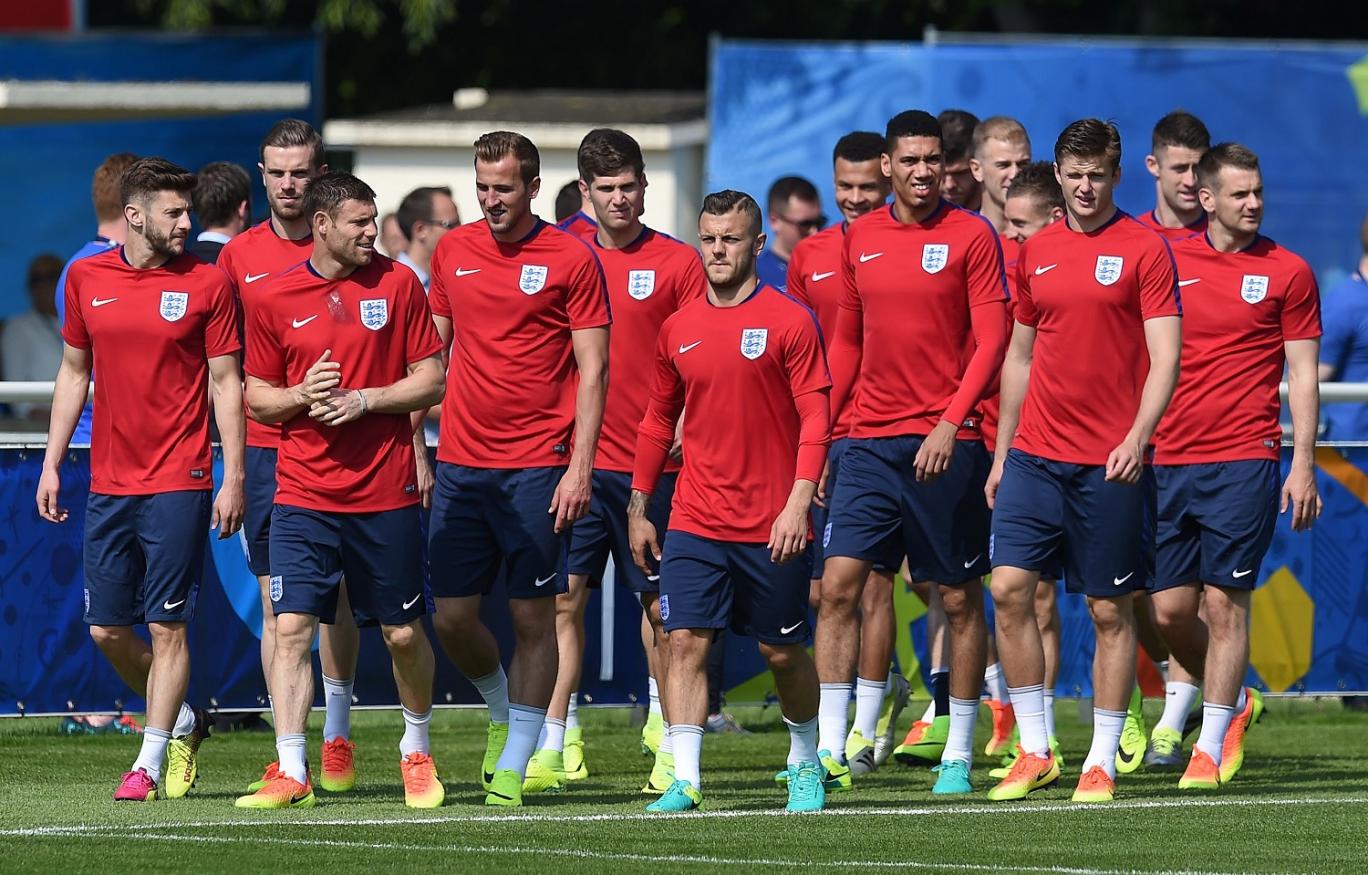 England, dengan koleksi pemain paling mahal di Euro 2016. PAUL ELLIS/AFP
