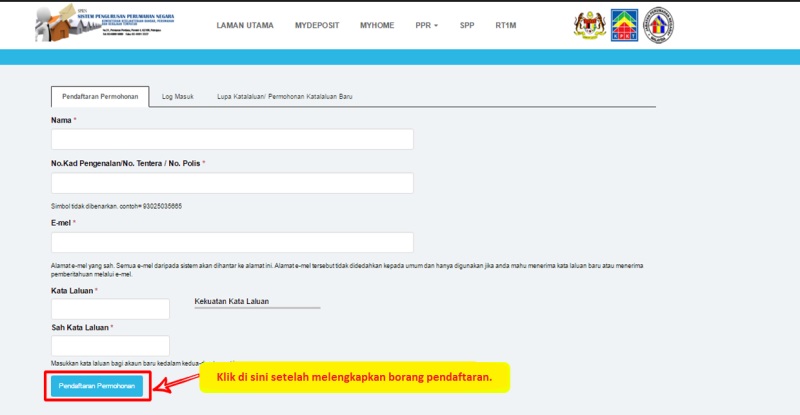 Pendaftaran Permohonan