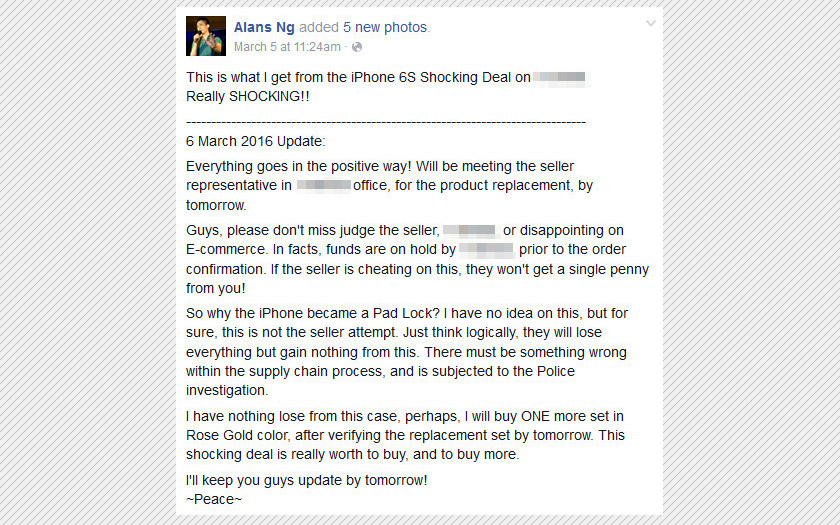 Foto Facebook/Alans Ng