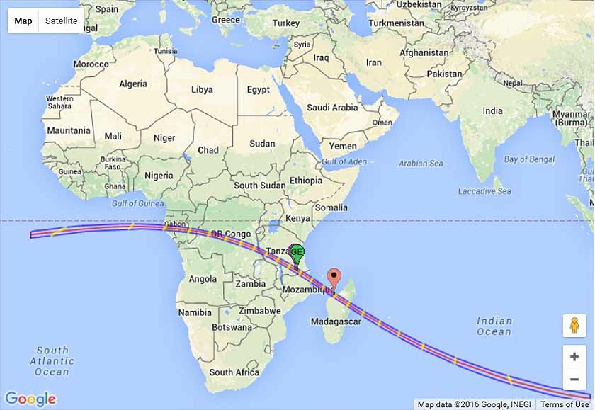 Gerhana matahari cincin di Afrika