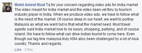 Netizen mempertahankan video tersebut sebagai memenuhi kehendak pasaran - Foto Facebook