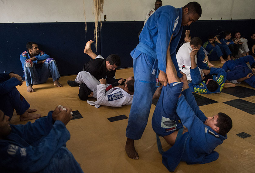 Brazilian jiu-jitsu practitioners are known to be very good at ground techniques, providing an advantage when inside the MMA cage. -  AFP photo / CHRISTOPHE SIMON