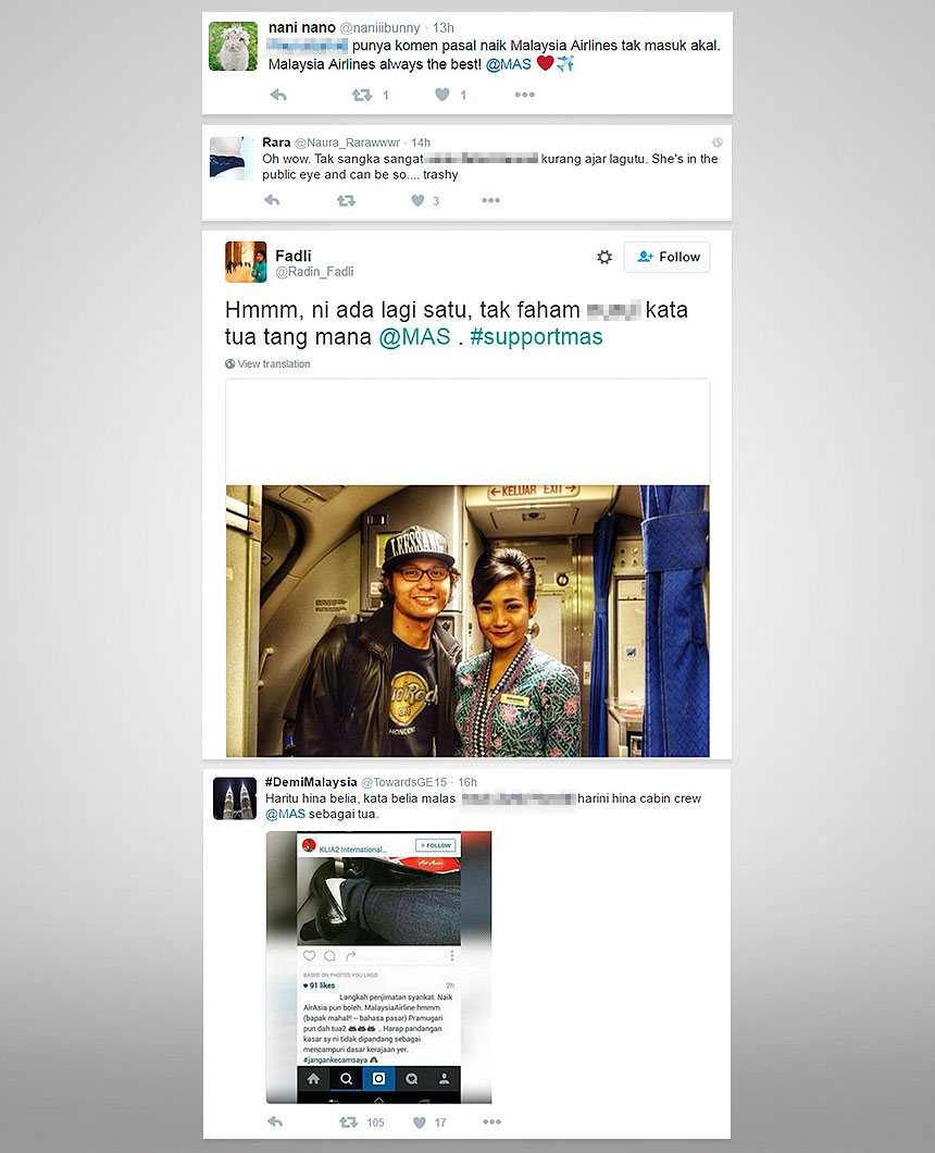 Netizen bidas kritikan terhadap MAS.