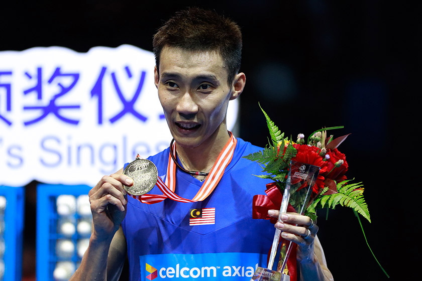 The former world number one defeated his arch rival for the fourth time in row, winning the game 21-17, 15-21, 21-13.
