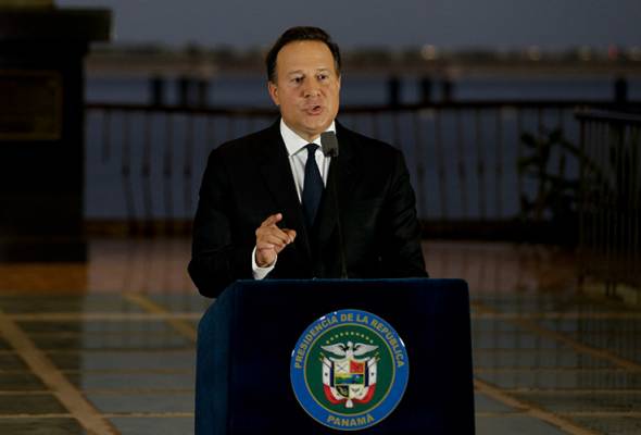 Panama's President Juan Carlos Varela