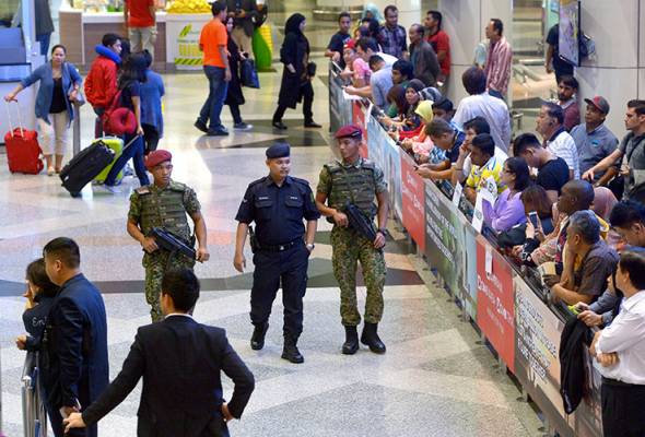 Orang ramai supaya tidak mengeluarkan perkataan 'bom' walaupun sekadar bergurau ketika berada di KLIA dan klia2.