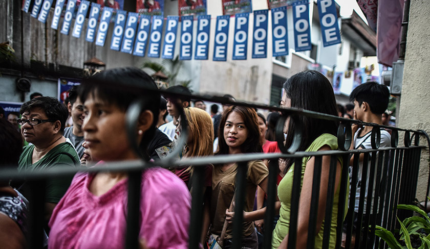 The Philippines holds national elections on Monday.