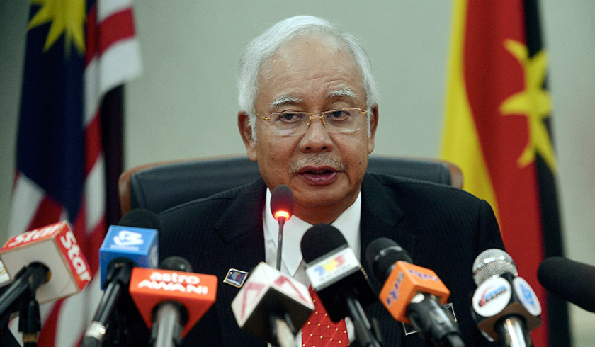 Najib at the same time says he accepts Uggah's resignation and commends the latter for his dedication in contributing to the nation's commodities sector. - BERNAMApic/Files