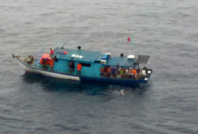 The boat was detected about 25 nautical miles southeast of Tanjung Sedili, near Kota Tinggi. - BERNAMA pic