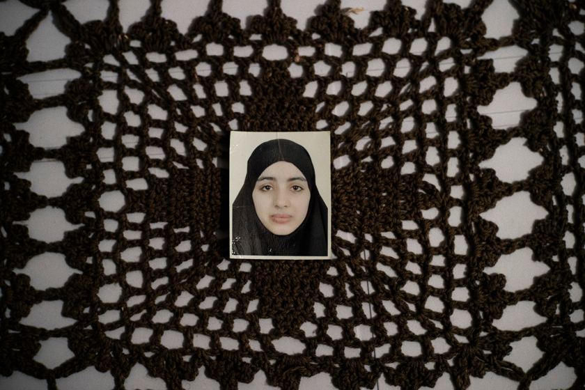 Rahma Sheikhawi, 17, left her family's home in Tunisia to join ISIS in Libya. She became the wife of Noureddine Chouchane, a senior Tunisian Islamic State commander who is believed to have been killed in a U.S. airstrike in Libya in February. Rahma was later captured by anti-Islamic State militia and jailed. The Washington Post/ Lorenzo Tugnoli.