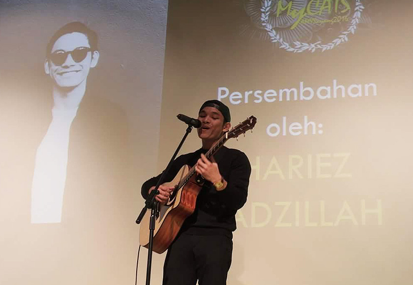 Hariez Fadzillah membuat persembahan di MyCATS 2016. - Gambar KUL