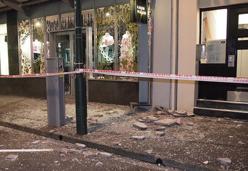 Gempa bumi di New Zealand meninggalkan kesan kerosakan yang nyata di beberapa kawasan di selatan negara itu. - Gambar fail