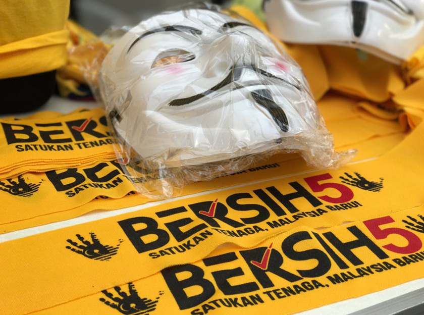 Police said about 15,500 Bersih protesters had joined the rally on Saturday.