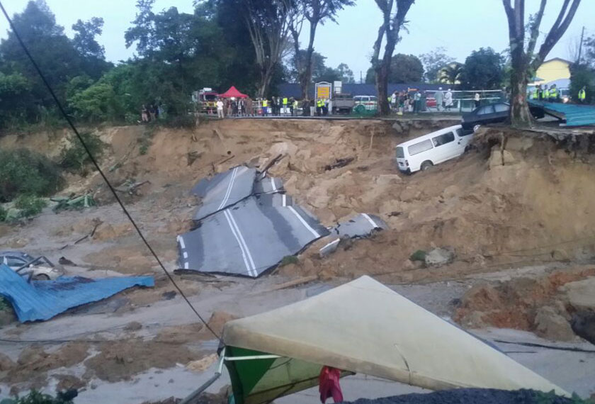 Tanah runtuh, Serendah