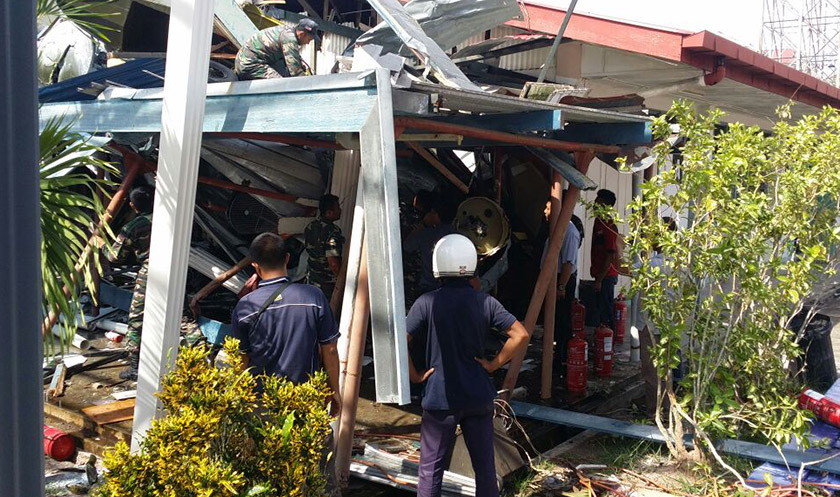 Keadaan di SMK Balung, Tawau. Gambar ihsan SMK Balung