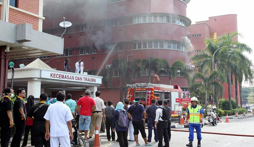 The fire at the ICU wards, located on the second floor of the five-storey building took the lives of six patients under treatment there. - JPBM