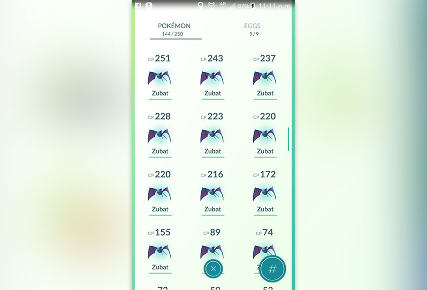 it is important to note that capturing Zubats and turning them into Golbats would still help your progression in the game.