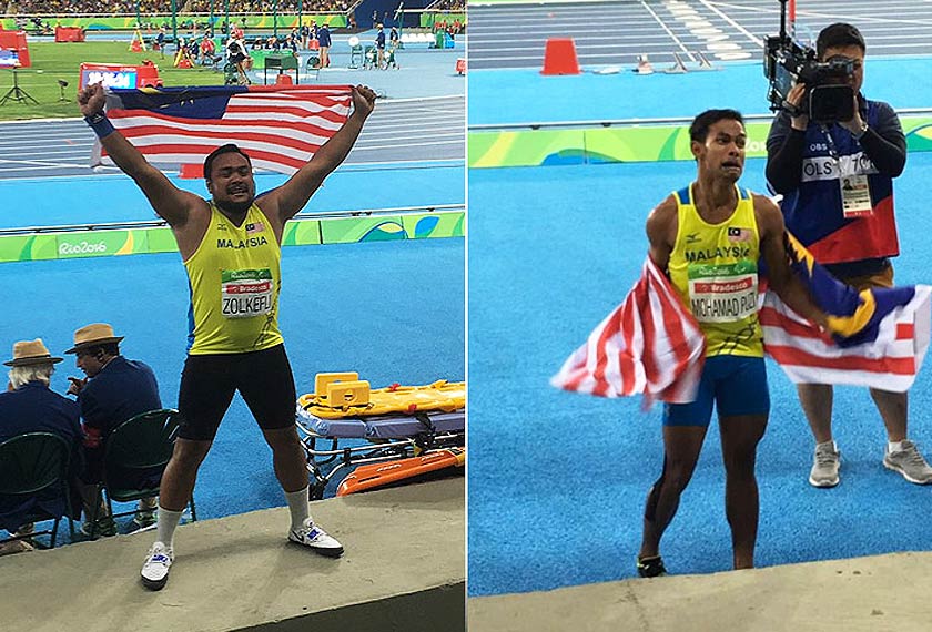 Ridzuan dan Ziyad sumbangkan emas pertama dan kedua negara di Paralimpik Rio, seterusnya diikuti oleh Latif Romly. - Gambar fail