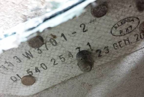 Serpihan itu dijumpai di Pulau Pemba, Tanzania pada 20 Jun lalu.