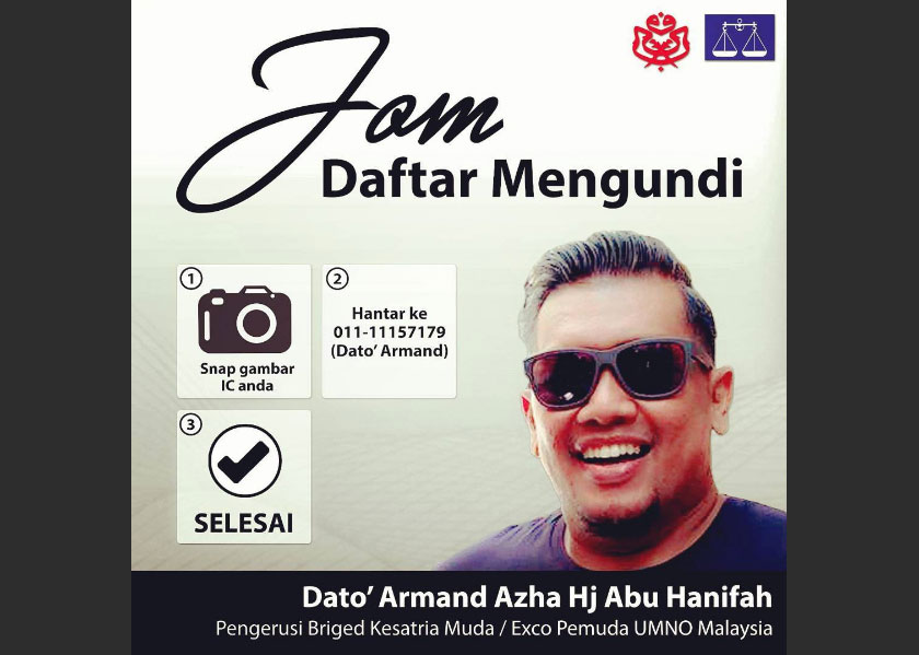 Pendaftaran sebagai pengundi kini semakin mudah.