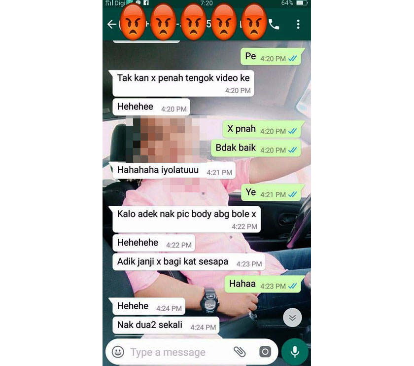 Apa yang mengejutkan dan mencetuskan kegusaran ramai adalah keberanian dan permintaan 'luar biasa' pelajar terbabit.