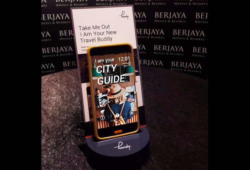The 'handy' smartphone. Photo courtesy of Berjaya Hotels