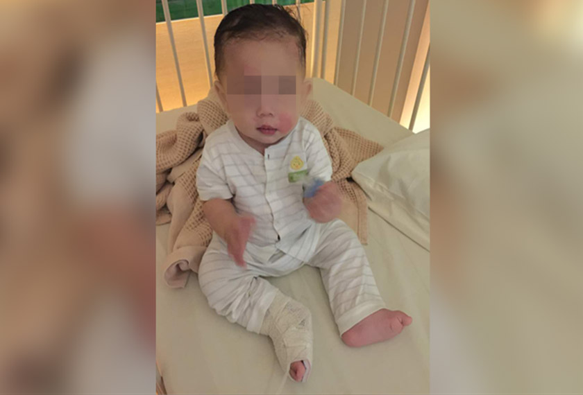 Kali pertama Adruce Mikael dimasukkan ke hospital adalah pada 10 Oktober lalu dan kemudian pada 16 Oktober akibat mengalami gejala yang sama. Foto Norseila Nawi