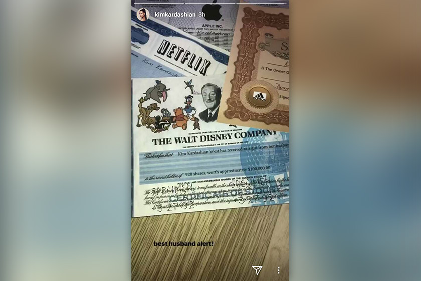 Sijil saham 5 syarikat gergasi.