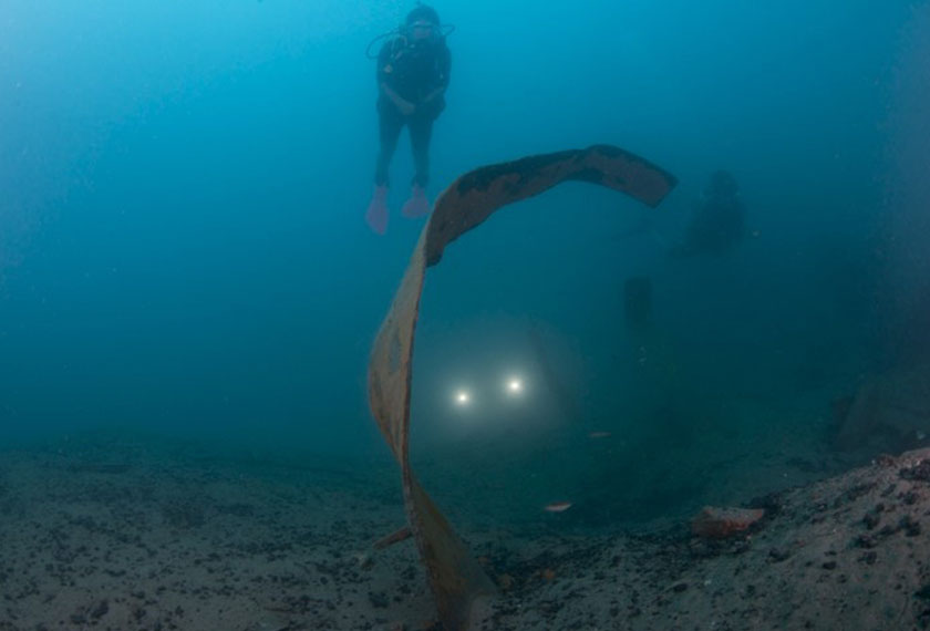 Lokasi kapal karam ini antara destinasi wajib bagi penggemar aktiviti skuba sekitar Kota Kinabalu dan juga daerah Kota Belud. - Sumber foto dirahsiakan