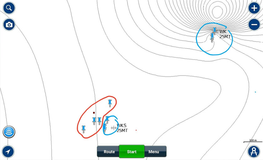 Gambarajah menunjukkan koordinat yang diluluskan untuk kerja-kerja salvaj dan penyelidikan. - Sumber imej dirahsiakan
