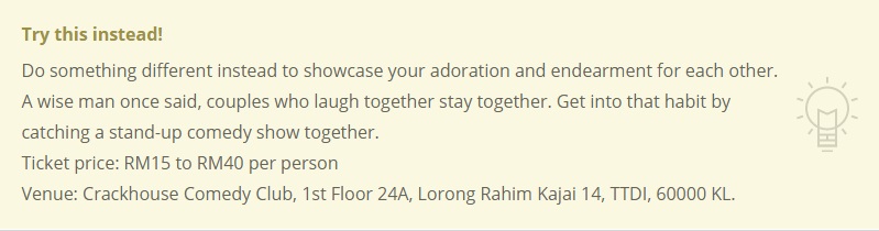 This may be a little more expensive than watching a movie, but laughter is priceless!