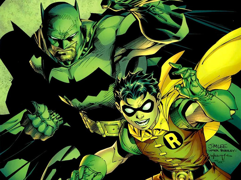 Dick Grayson (right) as Robin, along side Batman. - DC Comics / Jim Lee