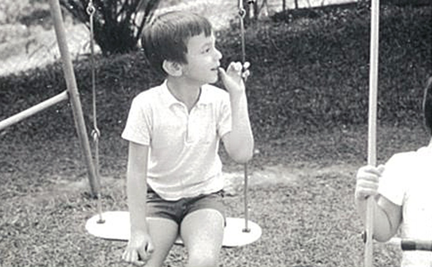 Penulis, Karim Raslan, sewaktu kecilnya.