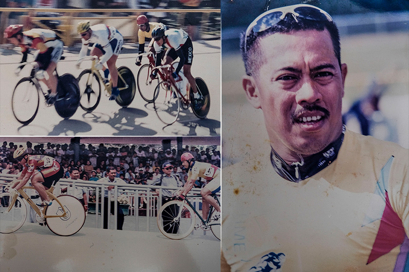 One of the flashback photos from an international championship Rosman participated in.