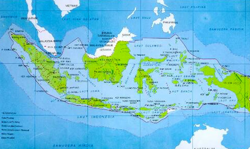 Garis sempadan EEZ hanya terhad kepada kawasan perairan zon tersebut dan tidak termasuk dasar laut.
