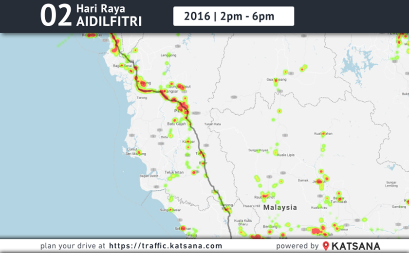 Pengguna Lebuhraya PLUS arah utara disarankan tidak memulakan perjalanan selepas jam 2 petang kerana kesesakan mula berlaku di persimpangan Batu Gajah. 