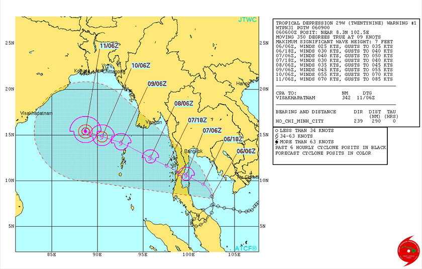 Instead of moving onwards across the straits, the cyclone lingered over the island for more than 12 hours before moving back inland over Perak and later Kelantan.