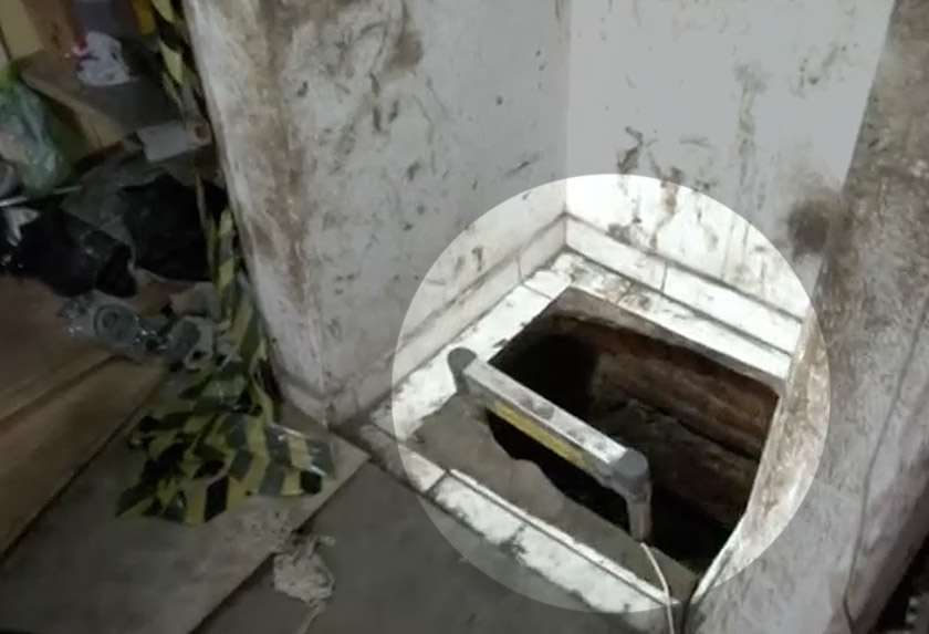 Sebuah rumah sewa menjadi tempat permulaan kerja-kerja menggali. - Reuters