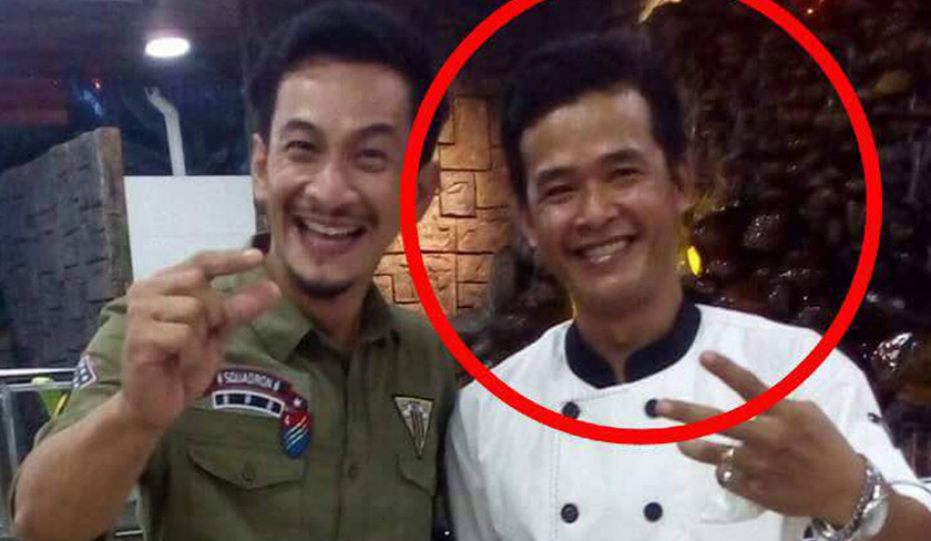 Nazrudin (left) with Wan Mohd Zain at Restoran Kapal Terbang in Kubang Kerian, Kelantan last year.