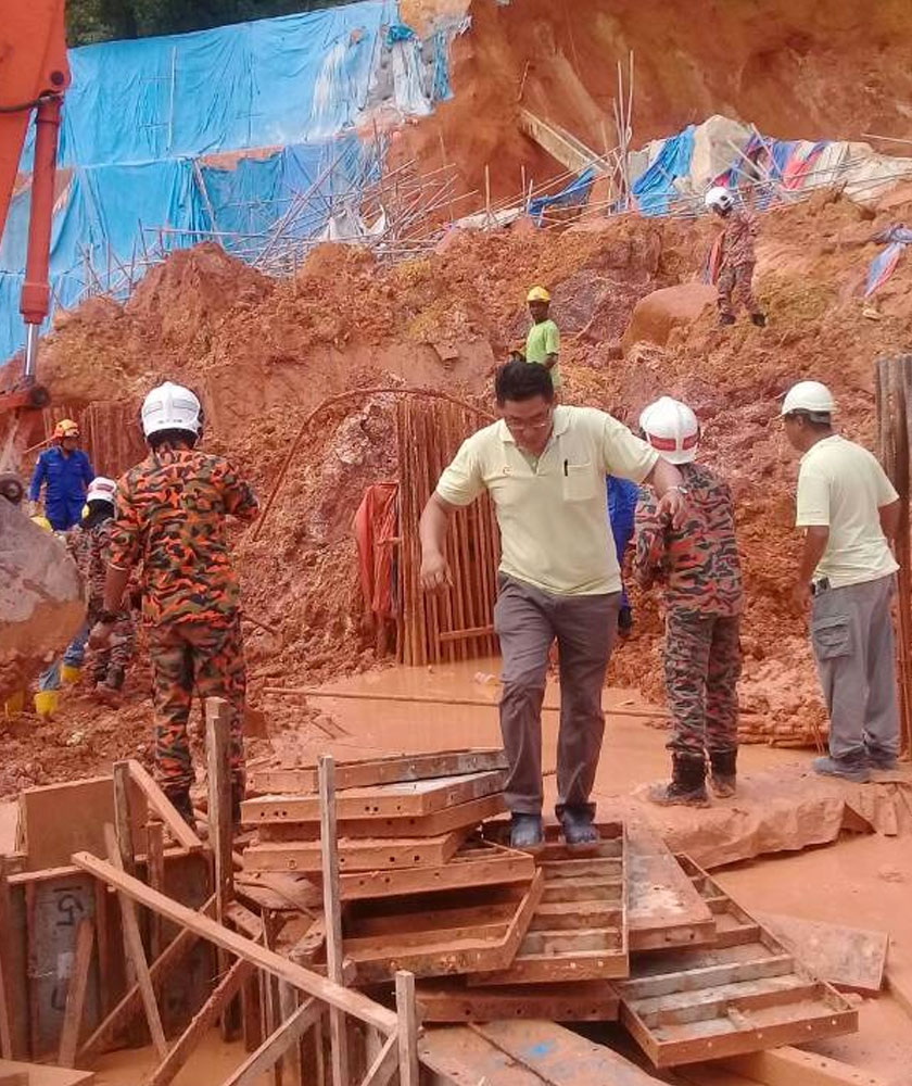 Suasana di lokasi kejadian. -JBPM