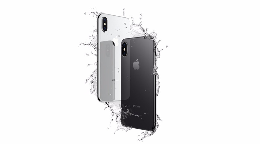 Rekaan skrin menyeluruh yang kalis air dan habuk iPhone X