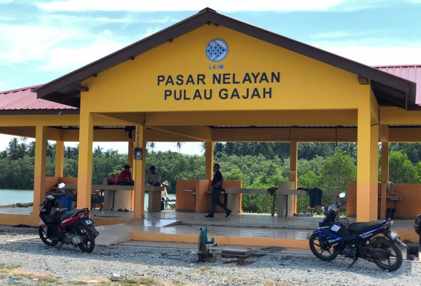 Pasar nelayan dalam proses pembinaan - Foto Astro AWANI/Marlina Manaf